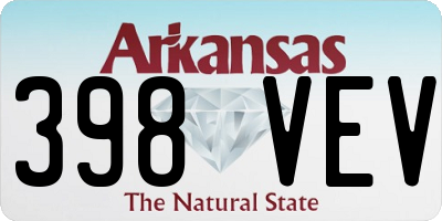 AR license plate 398VEV