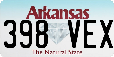 AR license plate 398VEX