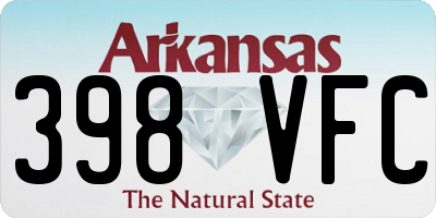 AR license plate 398VFC
