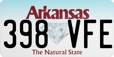 AR license plate 398VFE