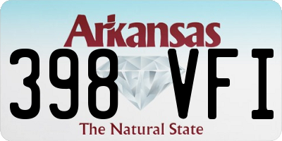 AR license plate 398VFI