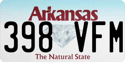 AR license plate 398VFM