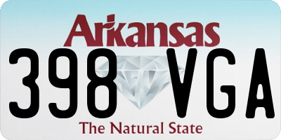 AR license plate 398VGA