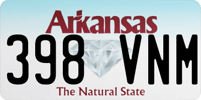 AR license plate 398VNM
