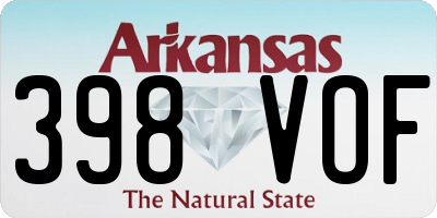 AR license plate 398VOF