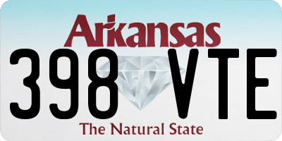 AR license plate 398VTE