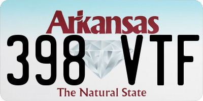 AR license plate 398VTF
