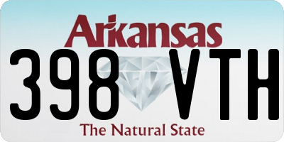 AR license plate 398VTH
