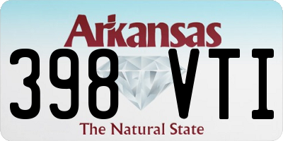 AR license plate 398VTI