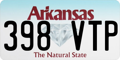 AR license plate 398VTP