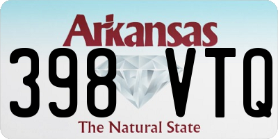 AR license plate 398VTQ