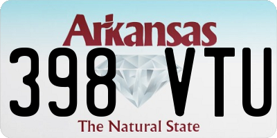 AR license plate 398VTU