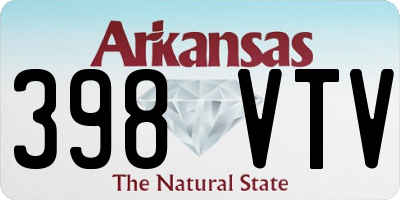 AR license plate 398VTV