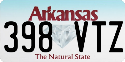 AR license plate 398VTZ