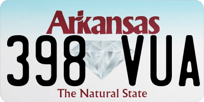 AR license plate 398VUA