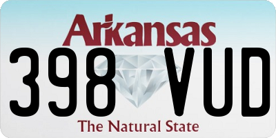 AR license plate 398VUD