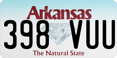 AR license plate 398VUU
