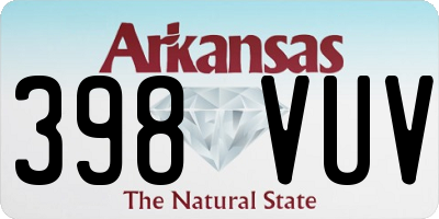 AR license plate 398VUV