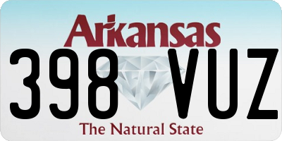 AR license plate 398VUZ
