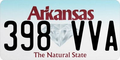 AR license plate 398VVA