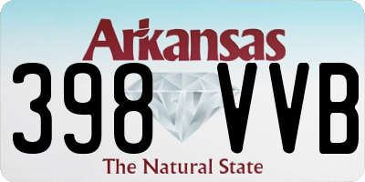 AR license plate 398VVB