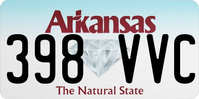 AR license plate 398VVC