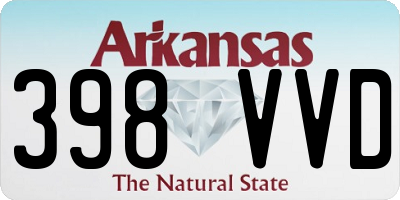 AR license plate 398VVD