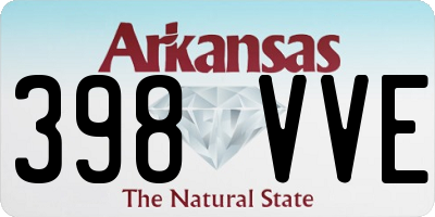 AR license plate 398VVE