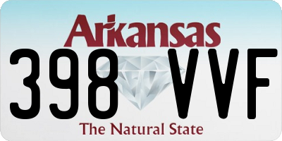 AR license plate 398VVF