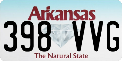 AR license plate 398VVG