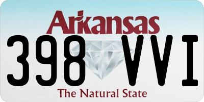 AR license plate 398VVI
