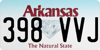 AR license plate 398VVJ