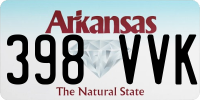 AR license plate 398VVK