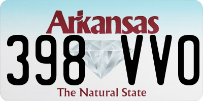 AR license plate 398VVO