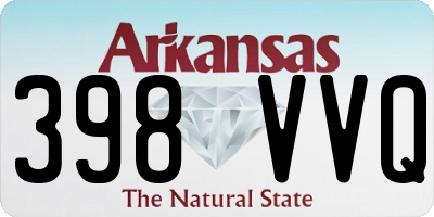 AR license plate 398VVQ