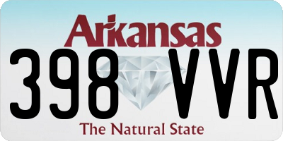 AR license plate 398VVR