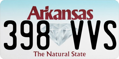 AR license plate 398VVS