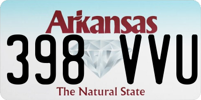 AR license plate 398VVU