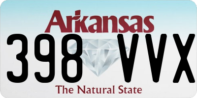 AR license plate 398VVX