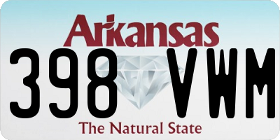 AR license plate 398VWM
