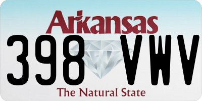 AR license plate 398VWV