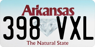 AR license plate 398VXL