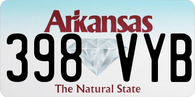 AR license plate 398VYB