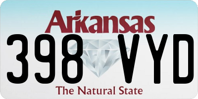 AR license plate 398VYD