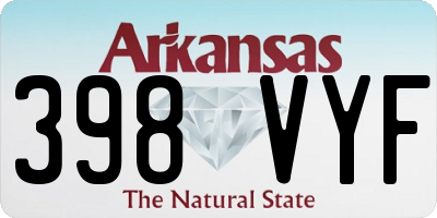 AR license plate 398VYF
