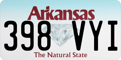 AR license plate 398VYI