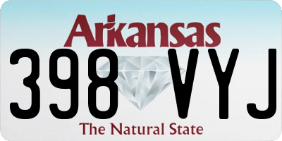 AR license plate 398VYJ