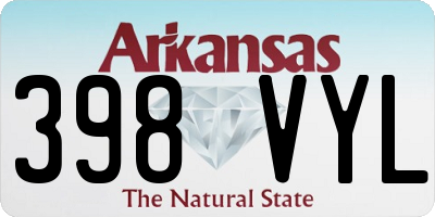 AR license plate 398VYL