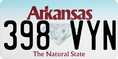 AR license plate 398VYN
