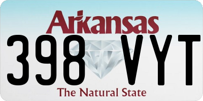 AR license plate 398VYT